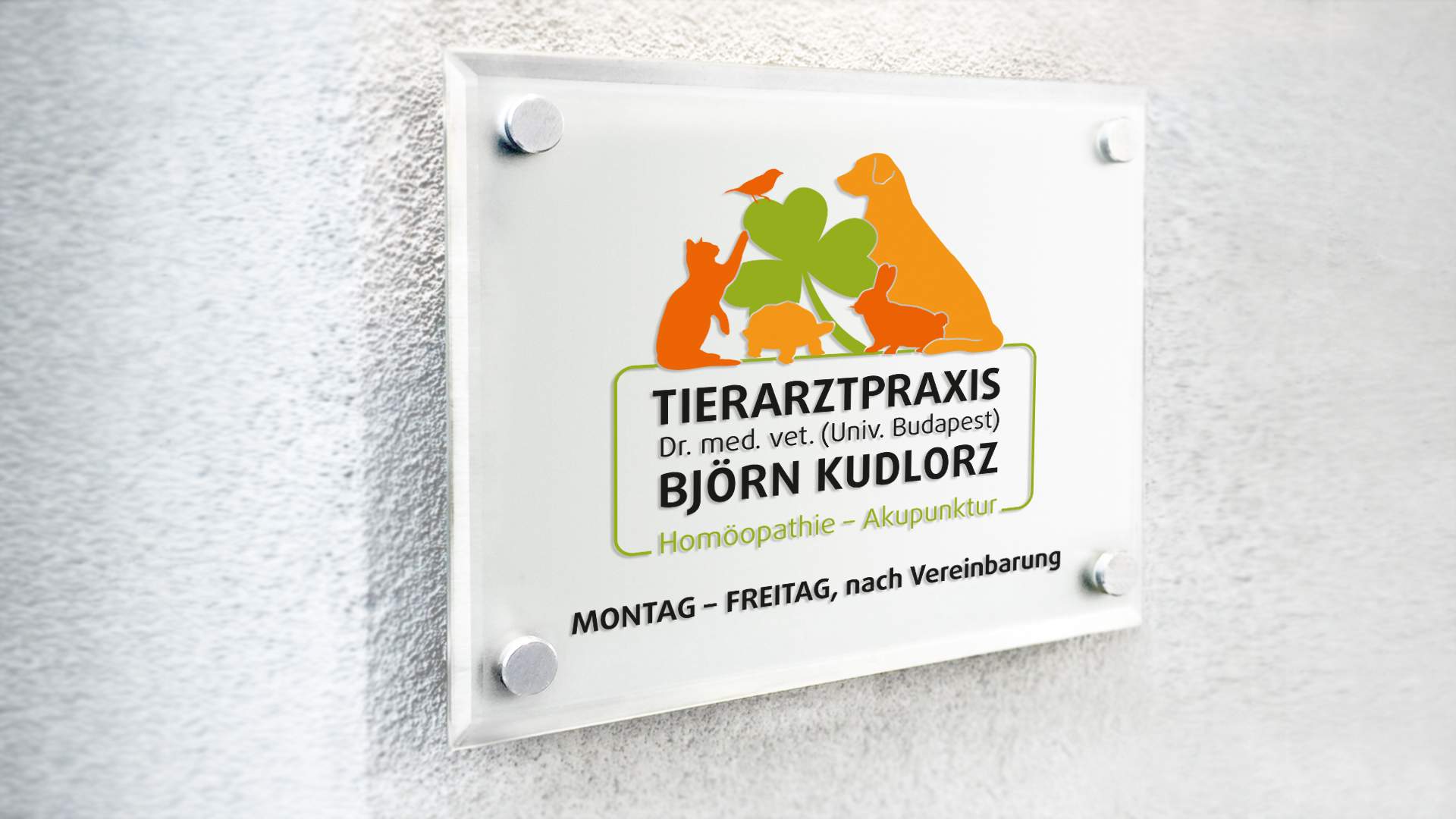 Tierarzt Dr. Kudlorz, Praxisschild